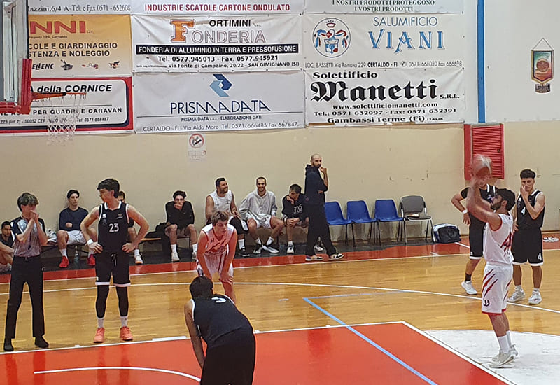 Seconda Squadra: Divisione Regionale 2: si conclude con qualche rimpianto la partita del Basket Certaldo